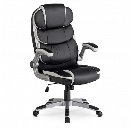 Otočná stolička LIVERPOOL Čierna Ekokoža