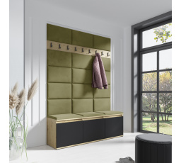 Predsieňová stena EMI 6, Trinity 27/Artisan + Black