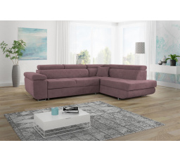 Rohová sedacia súprava Lyra - P- fialovo-hnedá