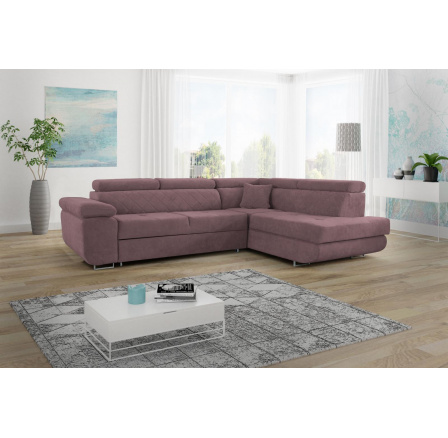 Rohová sedacia súprava Lyra - P- fialovo-hnedá Rohová sedacia súprava Lyra - P- fialovo-hnedá