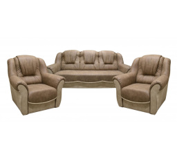 Sedacia súprava Bára 3f+1+1 hnedá GA, Preston 22 - koo / Preston 21