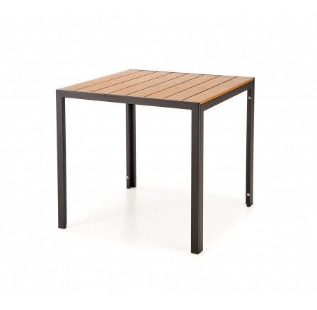 Jedálenský stôl FIERRO, hnedá/čierna