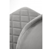 Jedálenská stolička K525 VELVET, Sivá/Čierna