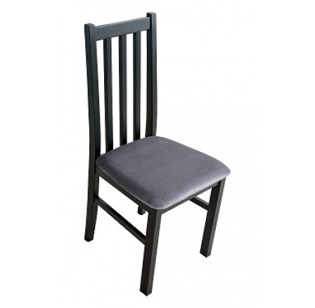 BOSANOVA 10 (BOSS 10)- jedálenská stolička čierna / grafitová látka 26X - kolekcia "DRE" (K150-Z)