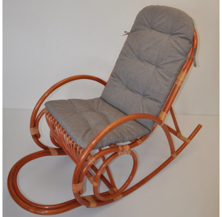 Poduška UNI na hojdacie kreslo látka sivý melír