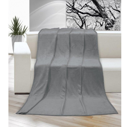 Deka micro dvojlôžko 200x230cm sivá