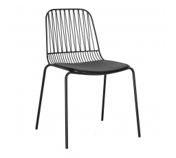 Stolička Willy Black s vankúšom PU