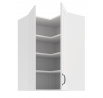 Horná rohová skrinka STILO - 60x60 GN-90 2F (90­°), Biela/Biela