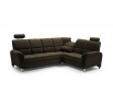 Rohová sedacia súprava P Nadia Velva 4 - hnedá
