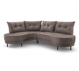 Rohová sedacia súprava Abbey L svetlo hnedá