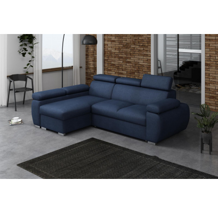 Rohová sedacia súprava Bodie ľavá modrá