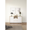 Komoda Nerea 318, jackson hickory/biely lesk
