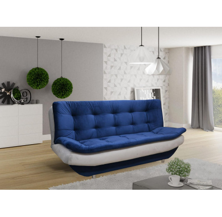 Pohovka Omar modrá/svetlo sivá