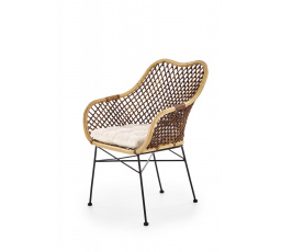 Jedálenská stolička K336, prírodná/Béžová/Čierna