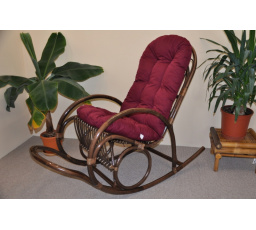 Vankúš na hojdacie kreslo bordový