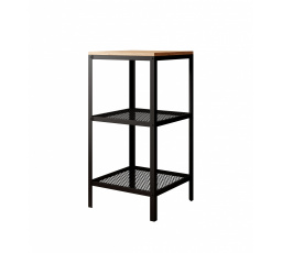 Regál Rolin Čierny + Dub Lancelot