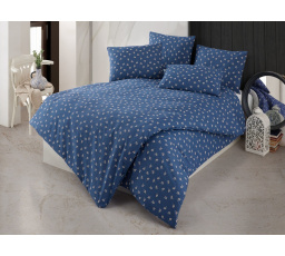 Bavlnená obliečka na vankúš Gina modrá