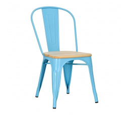 Stolička Paris Wood modrá borovica prírodná