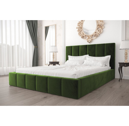 Posteľ RADO - 140x200, Kovová na plynových zdvihákoch