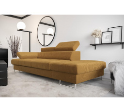 Sofa GALAXY II leňoška 235 cm - žltá, pravá strana
