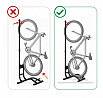 StoJANA na bicykel voľne stojace 460 x 406 x 1306 mm