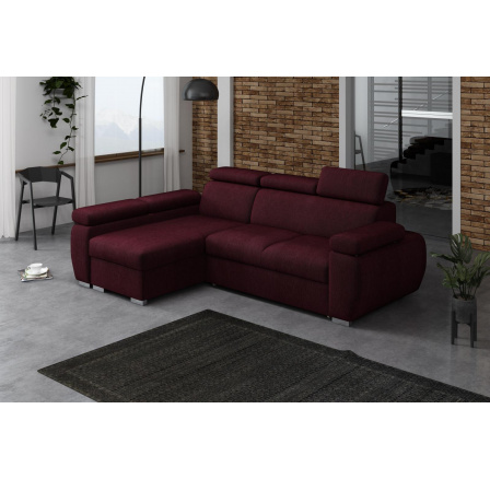 Rohová sedacia súprava Bodie ľavá vínová