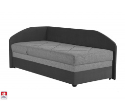 Záclonka s čelom Torino ľavá sivá