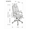 Kancelárske kreslo SONATA XXL, čierne