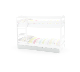 SAM - Zásuvky na poschodovú posteľ SAM - biele - rozmery 885x205 mm
