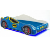Posteľ s matracom a LED osvetlením BATCAR 140x70 Modrá