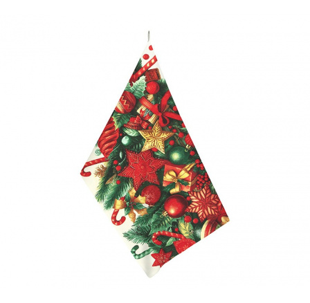 Kuchynská utierka 50x60cm s vianočným motívom ozdoby