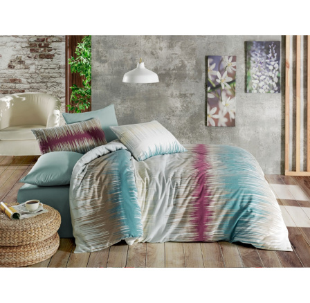 Obliečky bavlna 140x200, 70x90cm Indigo hotelový uzáver