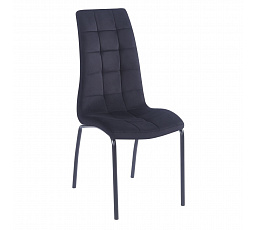 Stolička velvet čierna - čierny rám DC2-092V B