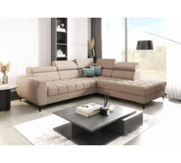 Rohová sedacia súprava PORTO 225X255 cm - pravá, béžová
