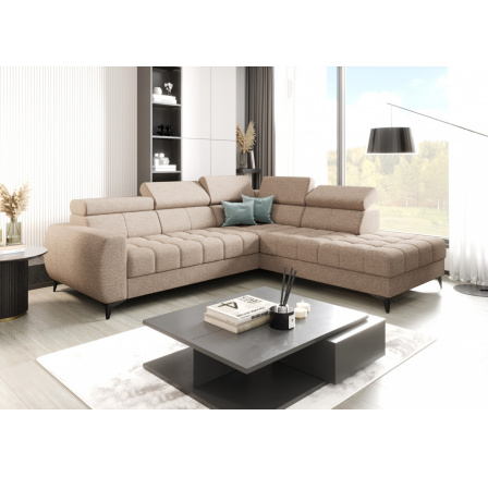 Rohová sedacia súprava PORTO 225X255 cm - pravá, béžová Rohová sedacia súprava PORTO 225X255 cm - pravá, béžová