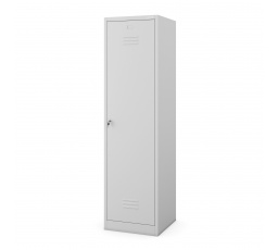 Kovová upratovacia skriňa AGNEST, 500 x 1850 x 500 mm, sivá