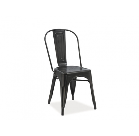 Jedálenská stolička LOFT, čierna matná