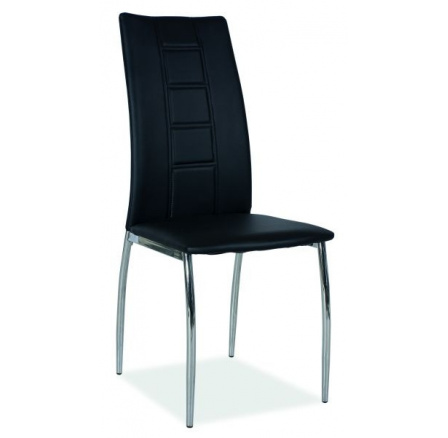 Jedálenská stolička H-880, čierna/chróm