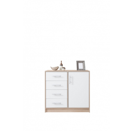 Komoda SMART SRK2 malá, dub sonoma + biela lux