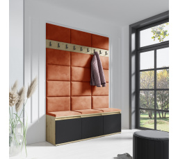 Predsieňová stena EMI 6, Trinity 25/Artisan + Black