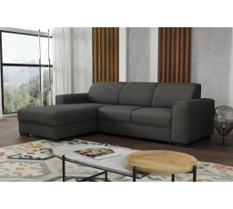 Rohová sedacia súprava Lubor L tmavo sivá