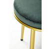 Jedálenská stolička K517, Tmavozelená/Zlatá
