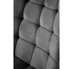 Jedálenská stolička K580, Čierny Velvet/Čierna