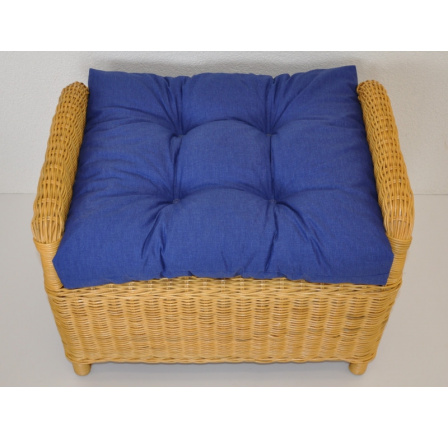 Vankúš na ratanovú stoličku Ucho - tmavomodrá látka