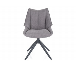 Jedálenská otočná stolička CODA VARDO, sivá 11/čierna