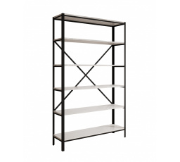 Regál Ralph Čierny+Biely Lesk