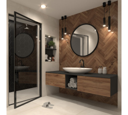 Zrkadlo Grace, Čierna, 80cm