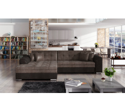 Rohová sedacia súprava SORENTO, Monolith 09/Monolith 29, ľavá