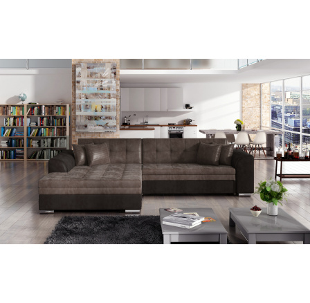 Rohová sedacia súprava SORENTO, Monolith 09/Monolith 29, ľavá