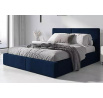 Posteľ HILTON s matracom, 140x200 cm, Modrá